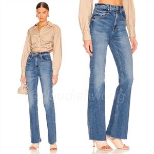 GRLFRND Melanie High Rise Boot Cut Jeans in Hollywood Hills